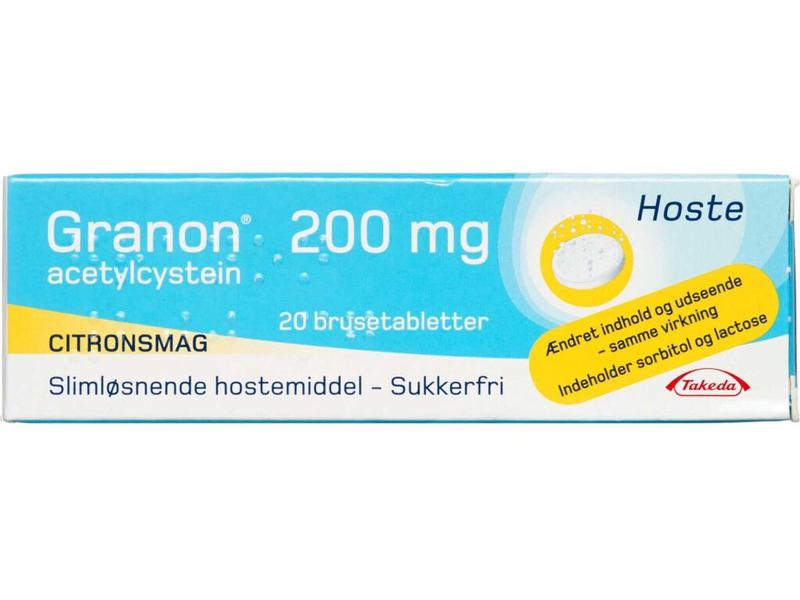 Laveste Pris For Granon Brusetabletter 200 Mg 20 Stk