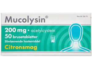 Mucolysin 200 Citron 200 mg 50 stk