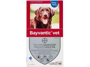 Bayvantic Vet 25-40 kg 500 + 100 mg/ml 4 x 4,0 ml