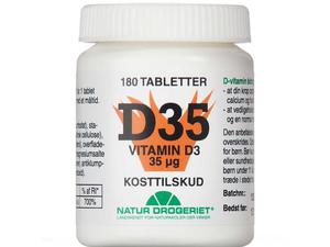 D3-vitamin 35 µg 180 stk