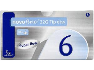 NovoFine Penkanyle 32G 0,23 x 6 mm 100 stk