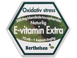 Berthelsen E-vitamin Extra 200 mg 75 stk