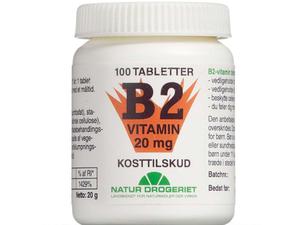 B2 Mega Vitamin 20 mg 100 stk