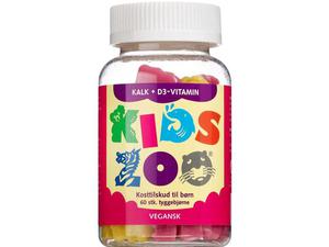 Kids Zoo Kalk og D-vitamin 60 stk