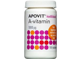 Apovit A-vitamin 1000 µg 100 stk