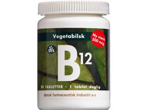 Grønne Vitaminer B12 Stærk 500 mcg 90 stk