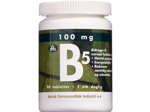 Grønne Vitaminer B5 100 mg 90 stk