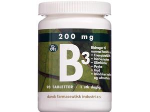 Grønne Vitaminer B3 200 mg 90 stk