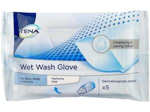 Tena Wet Wash Glove 5 stk