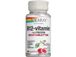 Solaray B12-vitamin m. Folinsyre 90 stk