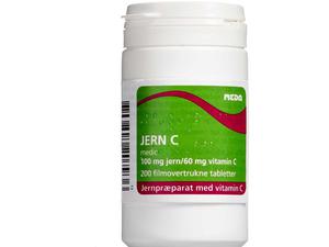 Jern C Medic Tabletter 100 / 60 mg 200 stk