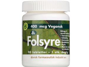 Grønne Vitaminer Folsyre 400 µg 90 stk