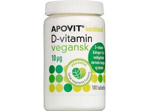 Apovit D-Vitamin Vegansk 10 µg 100 stk