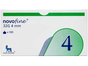 Novofine penkanyle 32g 4mm 100 stk