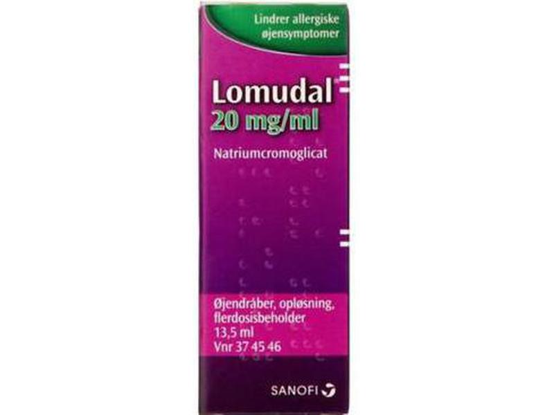 pris for Lomudal Øjendråber 20 mg/ml 13,5 ml