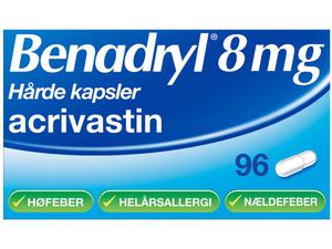 Benadryl Kapsler 8 mg 96 stk