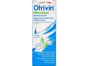 Otrivin Menthol Næsespray 1 mg/ml 10 ml