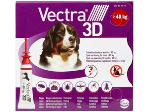 Vectra 3D Spot-On til hund, over 40 kg - 3 pipetter