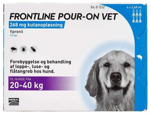 Frontline Pour-on Vet 100MG/M Hund 20-40 kg 100 mg/ml 6X2,68 ml