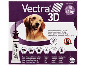 Vectra 3D Spot-On til hunde, 25-40 kg - 3 pipetter
