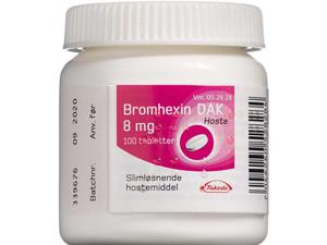 Bromhexin Tabletter 8 mg 100 stk
