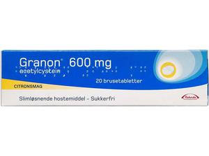 Granon Brusetabletter 600 mg 20 stk