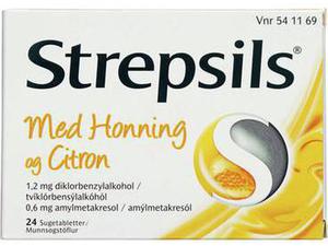 Strepsils Honning & Citron 0,6+1,2 mg 24 stk