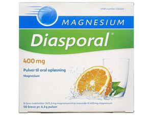 Magnesium Diasporal Pulver 400 mg 50 stk