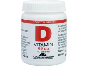 Natur Drogeriet D-Vitamin 85 µg 180 tab