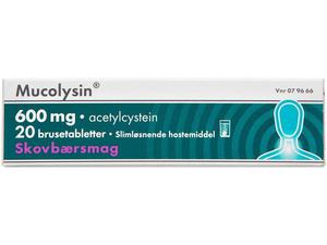 Mucolysin 600 Skovbær 600 mg 20 stk