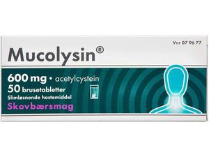 Mucolysin 600 Skovbær 600 mg 50 stk