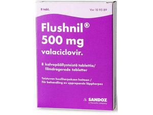 Flushnil 500 mg 8 tablettia
