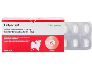 Dolpac Vet matolääke pienille (1-6 kg) koirille, 10 tablettia