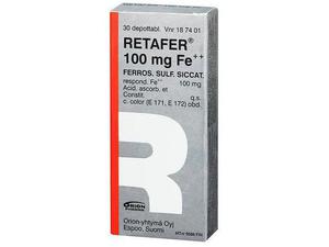 Retafer 100 mg 30 depottablettia