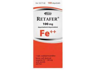 RETAFER 100 mg depottabl 100 fol