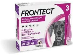 FRONTECT 270,4/2019,2 mg vet paikallisvaleluliuos 3x4 ml