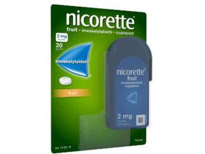 NICORETTE FRUIT 2 mg imeskelytabl 20 kpl