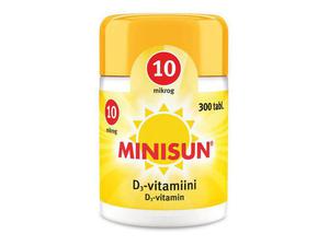Minisun d-vitamiini 10 mikrog 300 purutabl