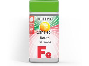 Apteekin Sana-sol Rauta+C-vitamiini 120 tablettia