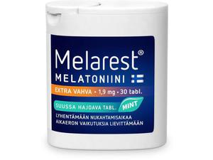 Melarest Melatoniini Extra Vahva Mint 1,9 mg 30 tabl