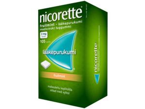 NICORETTE FRUITMINT 2 mg lääkepurukumi 105 fol
