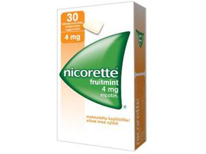 Nicorette Fruitmint 4 mg nikotiinipurukumi 30 kpl