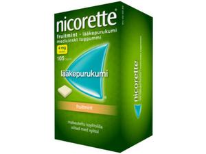 NICORETTE FRUITMINT 4 mg lääkepurukumi 105 fol