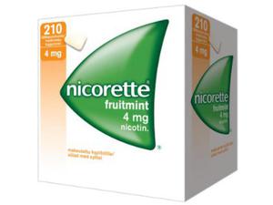 NICORETTE FRUITMINT 4 mg lääkepurukumi 210 fol