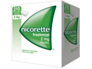 NICORETTE FRESHMINT 2 mg lääkepurukumi 210 fol
