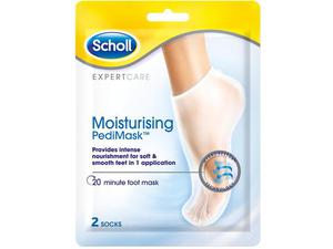 Scholl kosteuttava jalkanaamio 2 kpl sukka