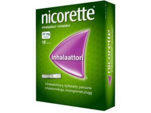 Nicorette inhalaattori 10 mg 18 inhalaatiokapselia