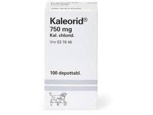 Kaleorid 750 mg 100 depottablettia