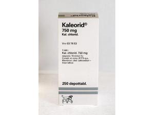 Kaleorid 750 mg depottabl 250 kpl
