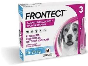 FRONTECT 135,2/1009,6 mg vet paikallisvaleluliuos 3x2 ml